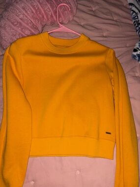 Hollister Bright Mustard Crewneck Sweater
